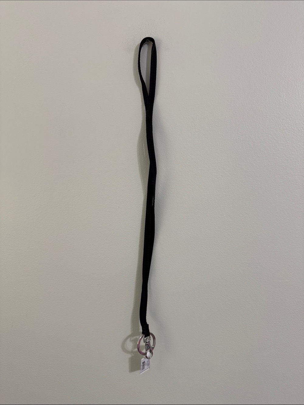 Vera Bradley Black Fabric Lanyard with Metal Keyring